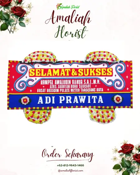 Papan Bunga Ucapan Selamat Siremen